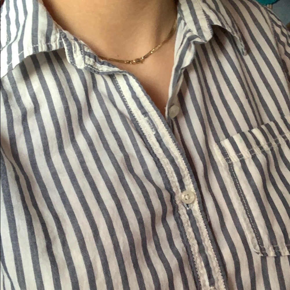 striped button down - Picture 2 of 2